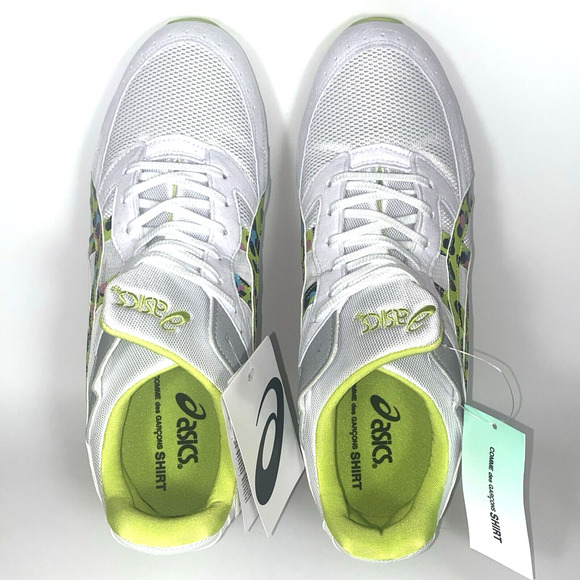 Men SZ 11 Asics Tarther SC "Comme Des Garcons Shirt Pack White Lime" Running - Picture 11 of 13